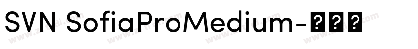 SVN SofiaProMedium字体转换